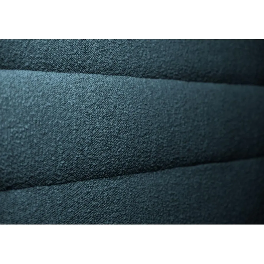 Sommeil de PlombLit coffre avec tête de lit lignes Bouclette Bleu