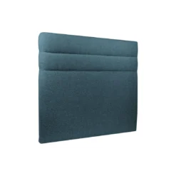 Sommeil de PlombLit coffre avec tête de lit lignes Bouclette Bleu