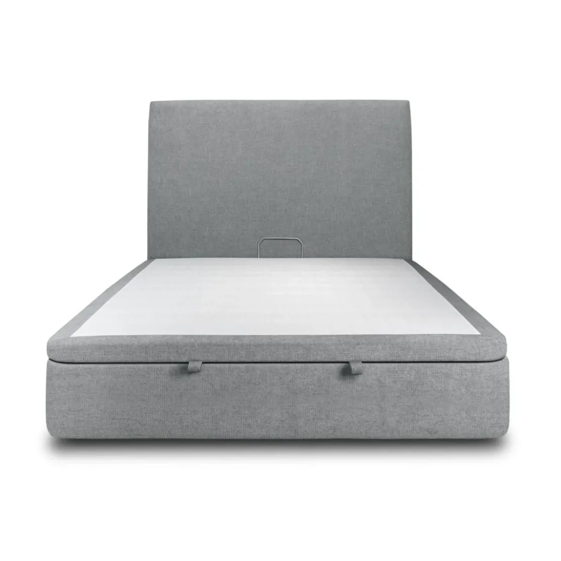 Sommeil de PlombLit coffre avec tête de lit tapissier Tissu Gris anthracite