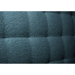 Sommeil de PlombLit coffre avec tête de lit capitonnee Bouclette Bleu