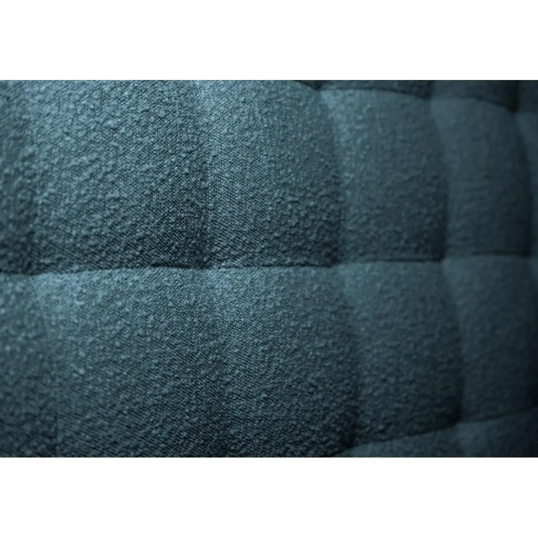 Sommeil de PlombLit coffre avec tête de lit capitonnee Bouclette Bleu