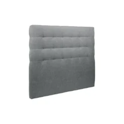 Sommeil de PlombLit coffre avec tête de lit capitonnee Tissu Gris anthracite