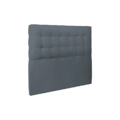 Sommeil de PlombLit coffre avec tête de lit capitonnee Velours Gris anthracite