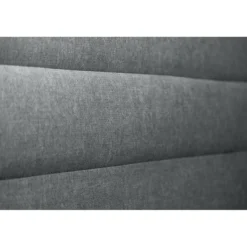 Sommeil de PlombLit coffre avec tête de lit lignes Tissu Gris anthracite
