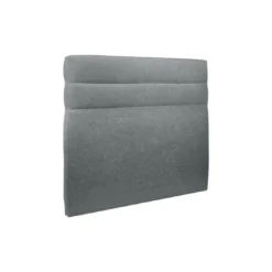 Sommeil de PlombLit coffre avec tête de lit lignes Tissu Gris anthracite