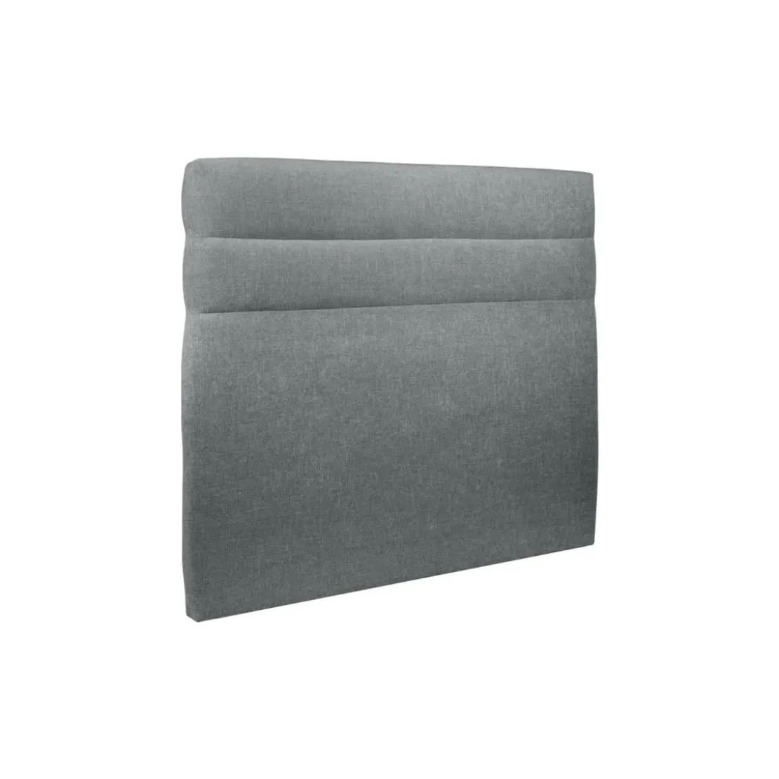 Sommeil de PlombLit coffre avec tête de lit lignes Tissu Gris anthracite
