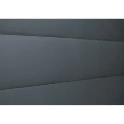 Sommeil de PlombLit coffre avec tête de lit lignes Velours Gris anthracite