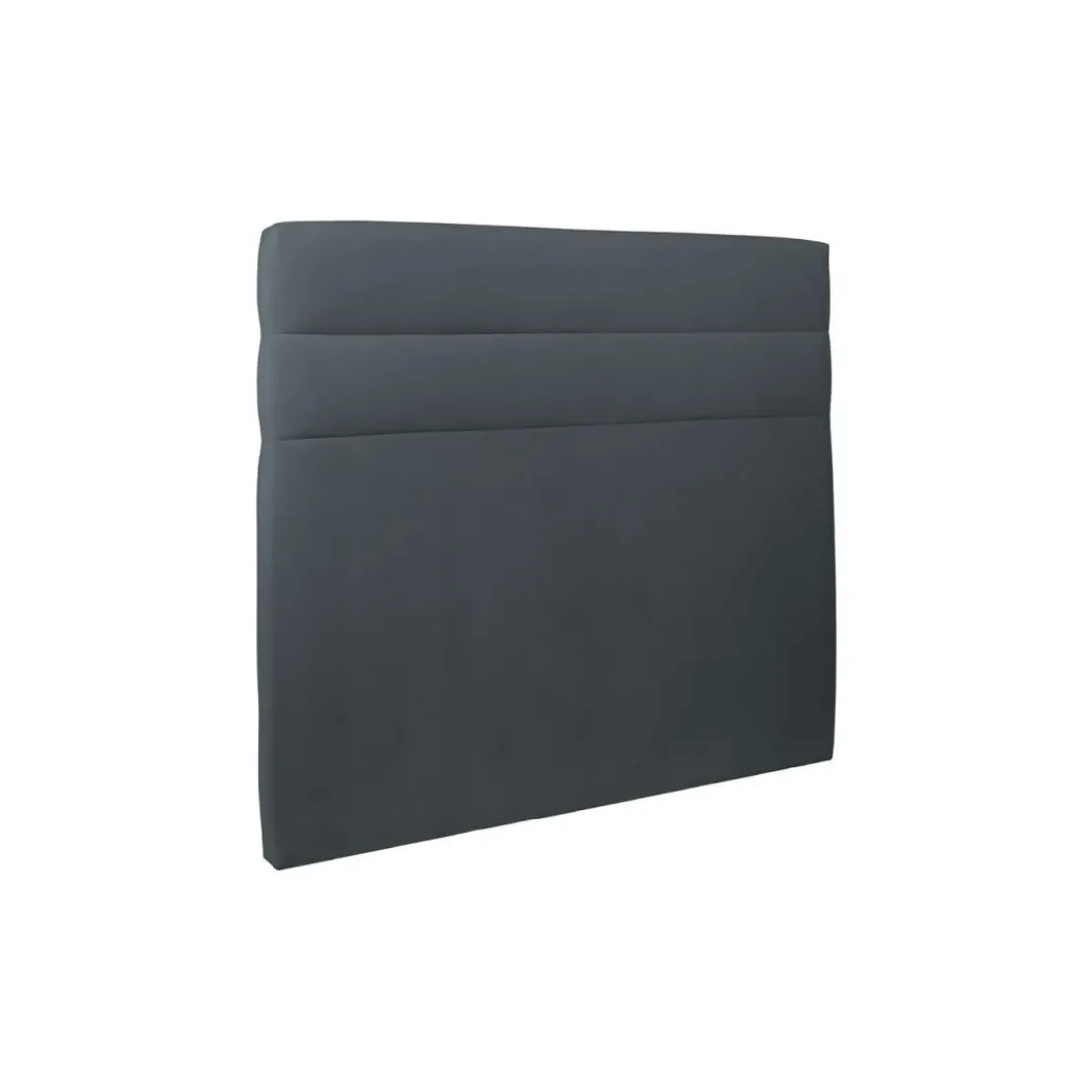 Sommeil de PlombLit coffre avec tête de lit lignes Velours Gris anthracite