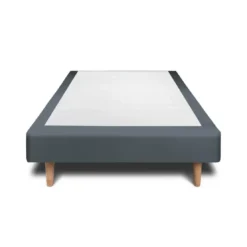 Sommeil de PlombSommier Tapissier Velours Gris anthracite H35cm