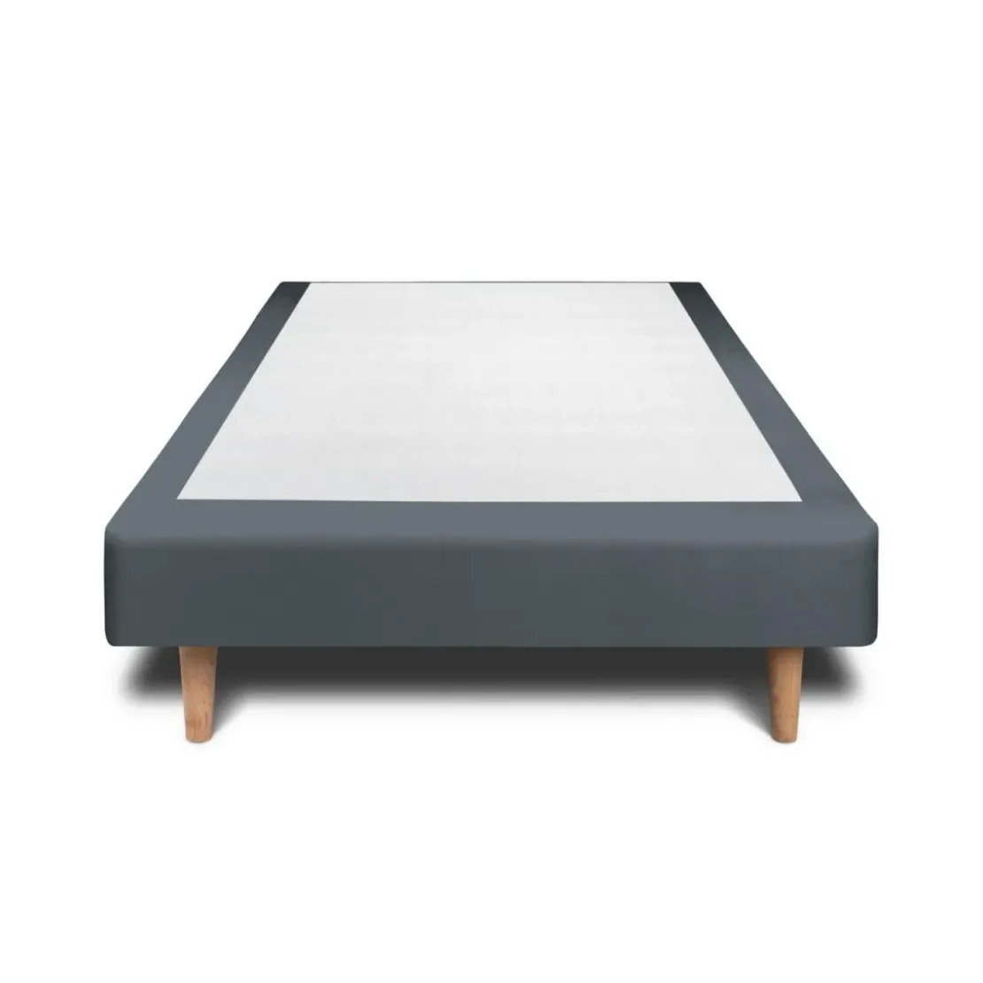 Sommeil de PlombSommier Tapissier Velours Gris anthracite H35cm