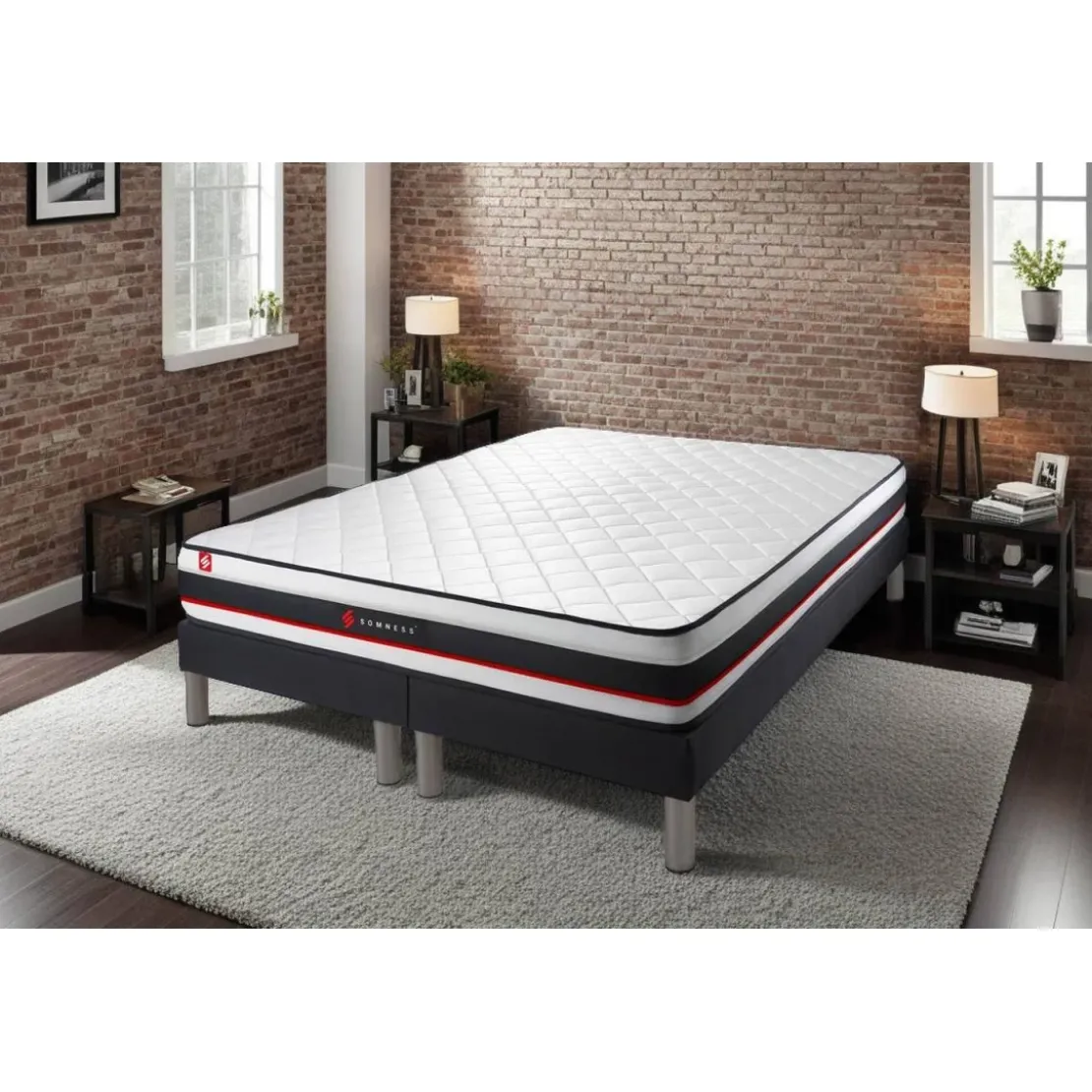 SomnessEnsemble double sommier matelas