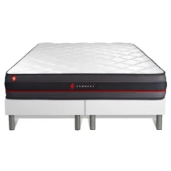 SomnessEnsemble double sommier matelas REGEN a memoire de forme