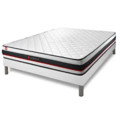 SomnessEnsemble sommier matelas FORM Blanc