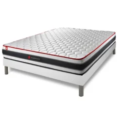 SomnessEnsemble sommier matelasressorts ensaches et memoire de forme
