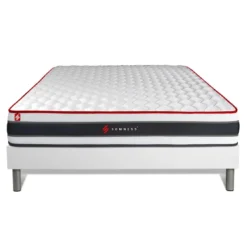 SomnessEnsemble sommier matelasressorts ensaches et memoire de forme