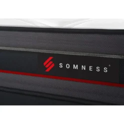 SomnessPack matelas REGENdouble sommiers noirCouette 2 oreillers