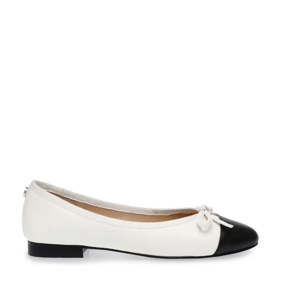 Steve MaddenBallerine en cuir blanc Ellison