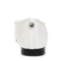 Steve MaddenBallerine en cuir blanc Ellison