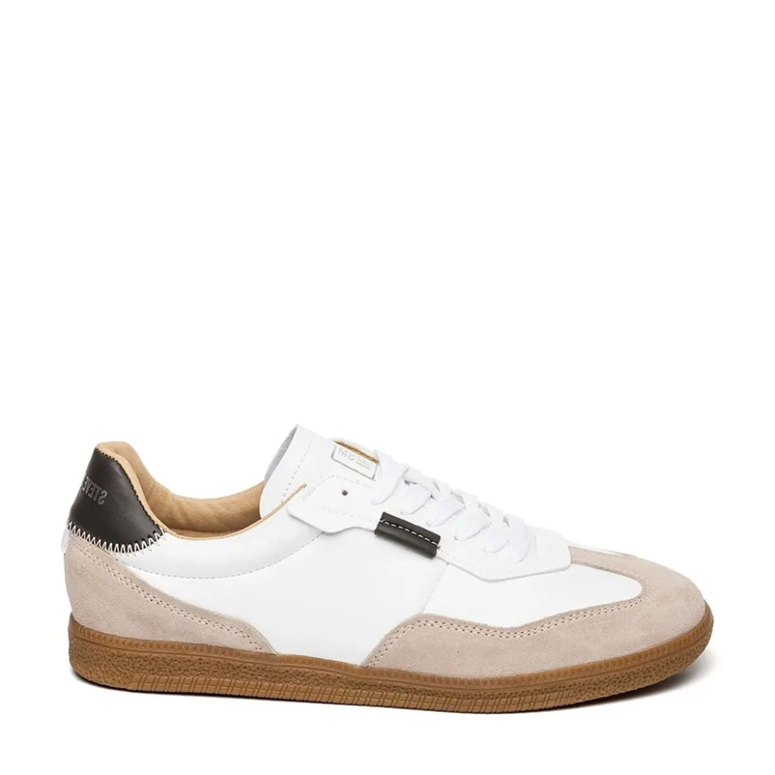 Steve MaddenBasket Femme Blanc Mat en cuir