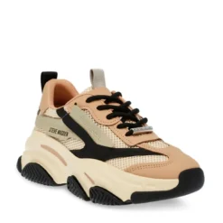 Steve MaddenBaskets synthétique kaki/blanc POSSESSION-E