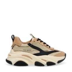 Steve MaddenBaskets synthétique kaki/blanc POSSESSION-E