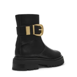 Steve MaddenBottes femme Noires en cuir