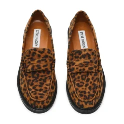 Steve Maddenmocassin femme Léopard-Adison en cuir