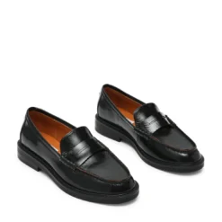 Steve Maddenmocassin femme Noir-Adison en cuir