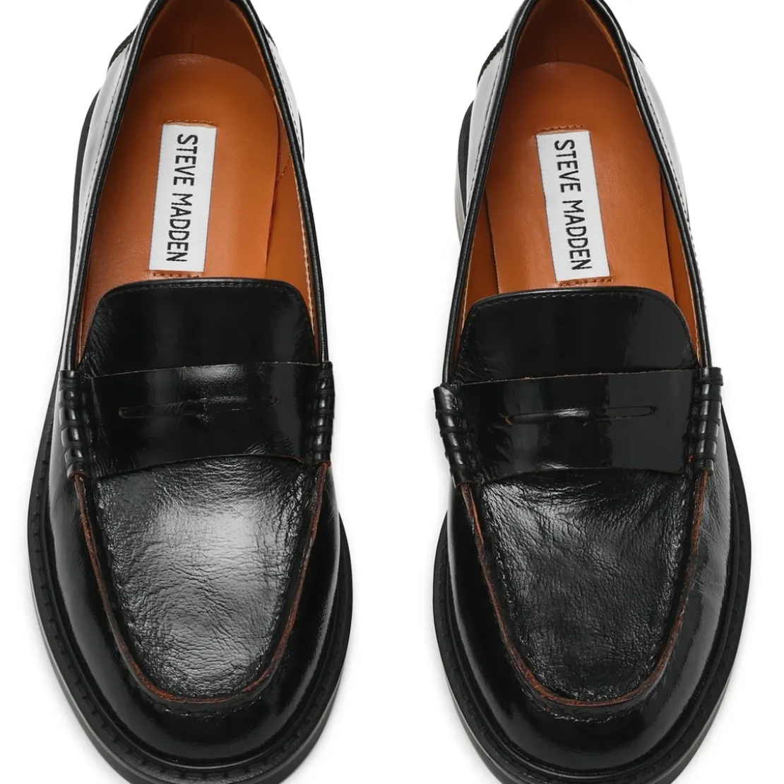Steve Maddenmocassin femme Noir-Adison en cuir