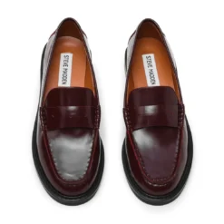 Steve Maddenmocassin femme Rouge-Adison en cuir