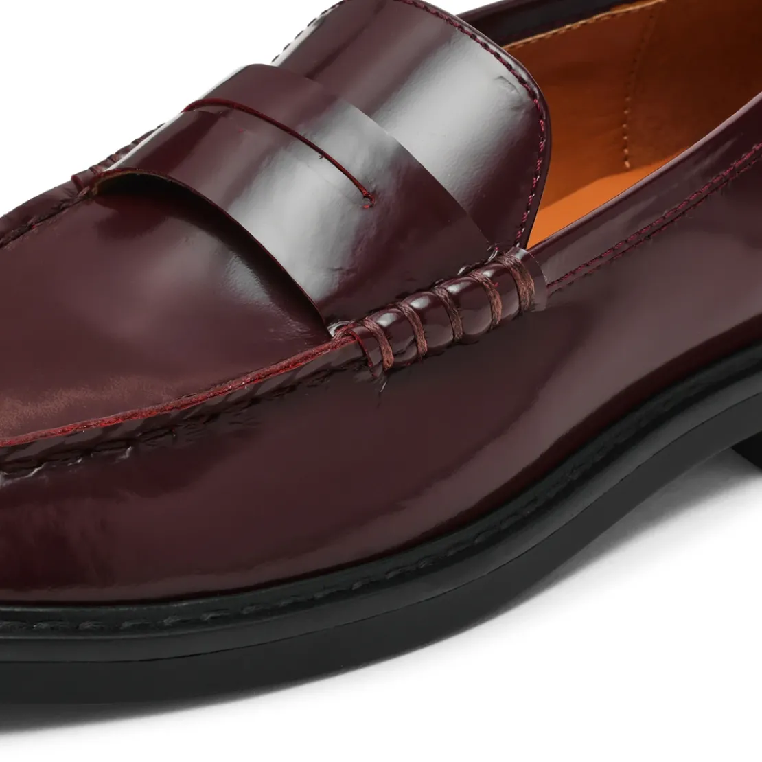 Steve Maddenmocassin femme Rouge-Adison en cuir