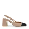 Steve MaddenSandale en cuir marron et noir Zeina