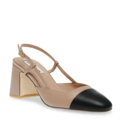 Steve MaddenSandale en cuir marron et noir Zeina