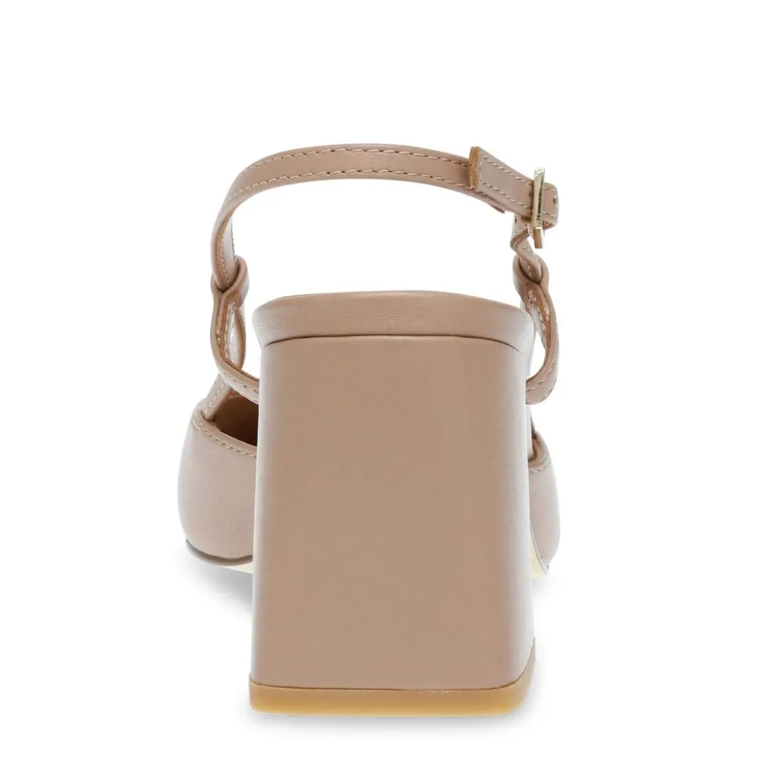 Steve MaddenSandale en cuir marron et noir Zeina