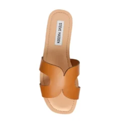 Steve MaddenSandales Zarnia en cuir cognac