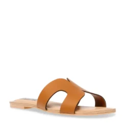 Steve MaddenSandales Zarnia en cuir cognac