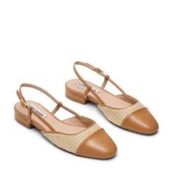Steve MaddenSlingback Belinda en cuir marron