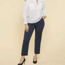 3 SUISSESBlouse manches longues ajustables femme - Blanc