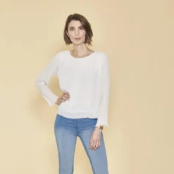 3 SUISSESBlouse manches longues doublée femme
