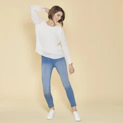 3 SUISSESBlouse manches longues doublée femme