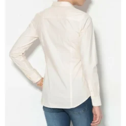 3 SUISSESChemisier manches longues femme - Blanc en coton