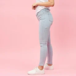 3 SUISSESJean étroit coupe 5 poches femme - Blue Denim bleu clair