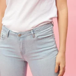 3 SUISSESJean étroit coupe 5 poches femme - Blue Denim bleu clair
