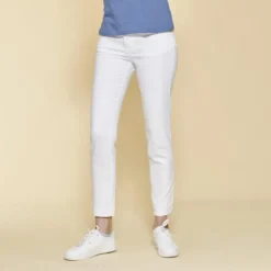 3 SUISSESJean étroit coupe 5 poches femme - Blanc