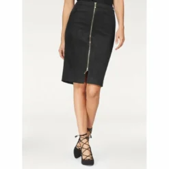 3 SUISSESJupe droite zip avant femme Bruno Banani - Noir