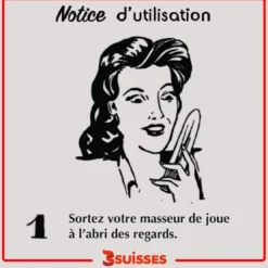 3 SUISSESMini-Vibromasseur Bleu