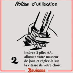 3 SUISSESMini-Vibromasseur Bleu