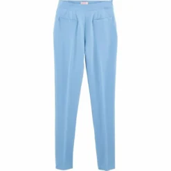 3 SUISSESPantalon cigarette taille haute femme - Bleu