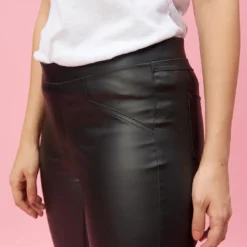 3 SUISSESPantalon taille élastique poches fantaisie femme - Noir