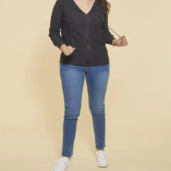 3 SUISSESPull manches longues bandes ajourées pompons femme - Bleu
